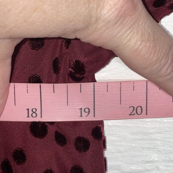 Sezane Burgundy Polka Dot Mini Dress - Picture 10 of 11